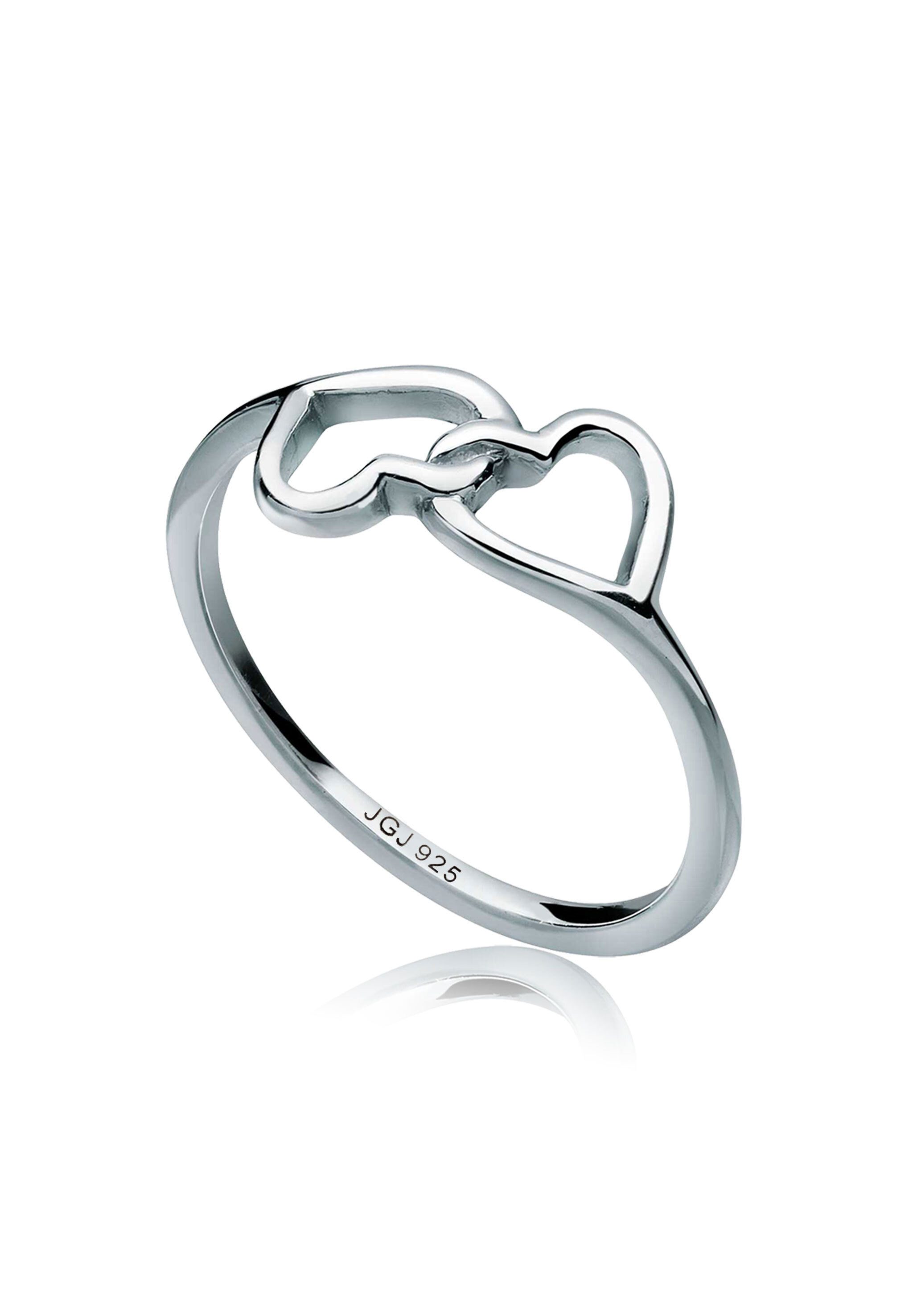 Elli Fingerring Herz Symbol Verbunden 925 Silber, Herz günstig online kaufen