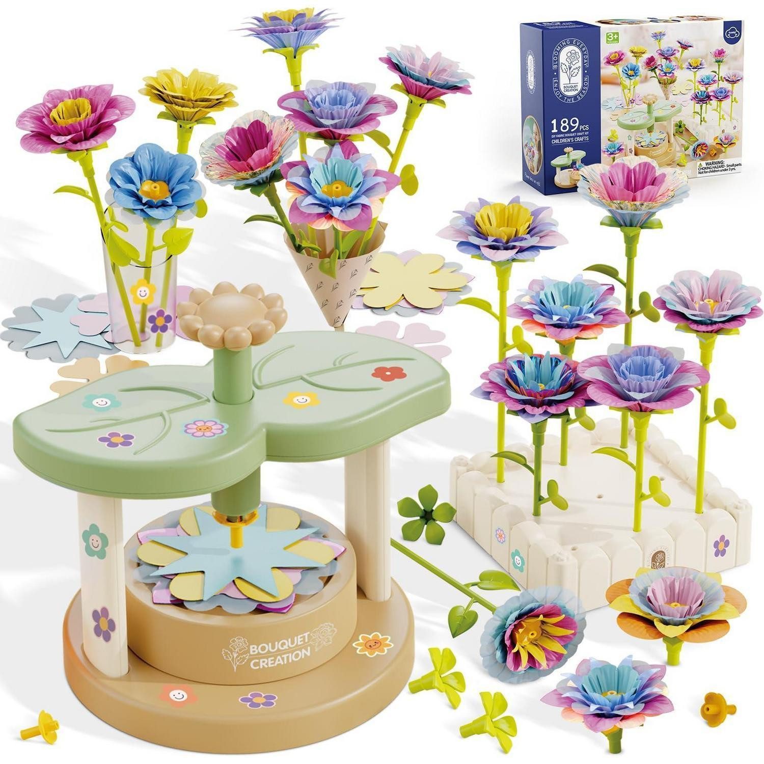 LuxusKollektion Kreativset DIY Blumen Bastelset Kunststoff für Kinder ab 3 Jahren
