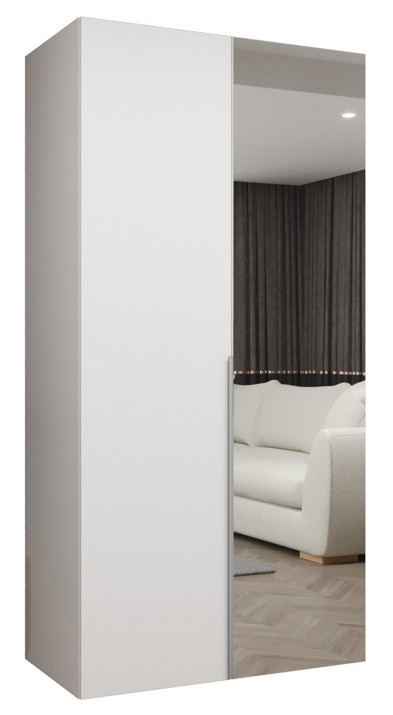 Drehtürenschrank ALICANTE 2 Schlafzimmerschrank mit Kleiderstange und Regalen