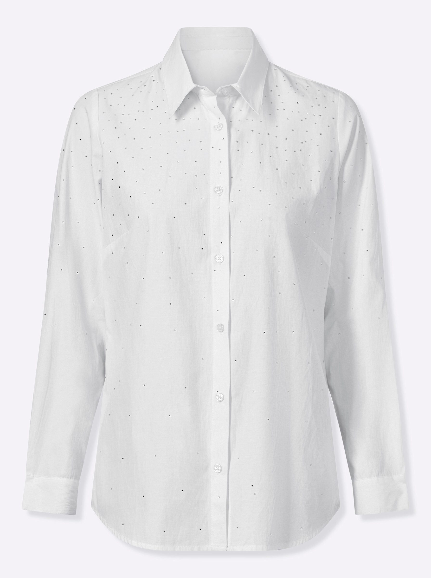 Klassische Bluse Hemdbluse Langarm