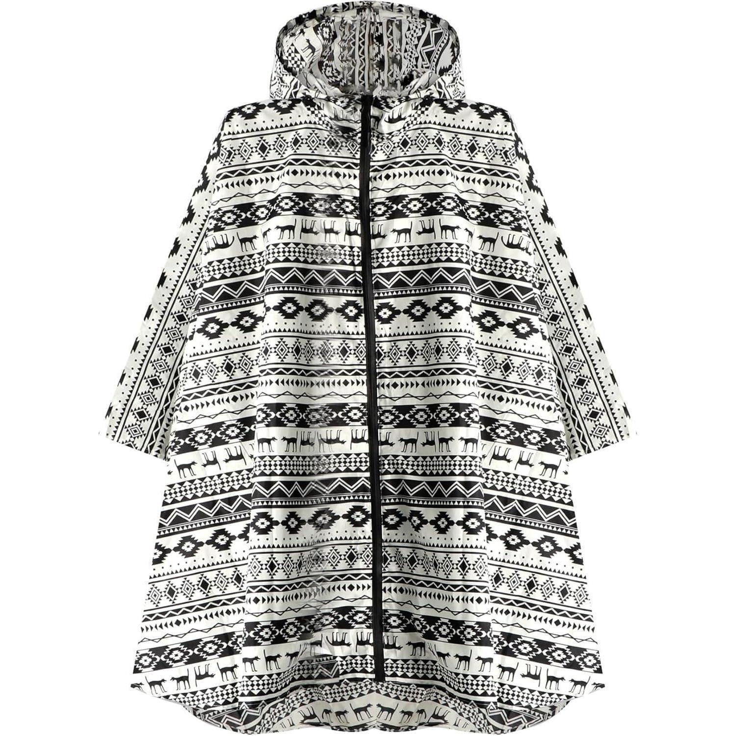 LuxusKollektion Stuhl Regenponcho Wasserdicht Fahrrad Kapuze Unisex Compact Tiere