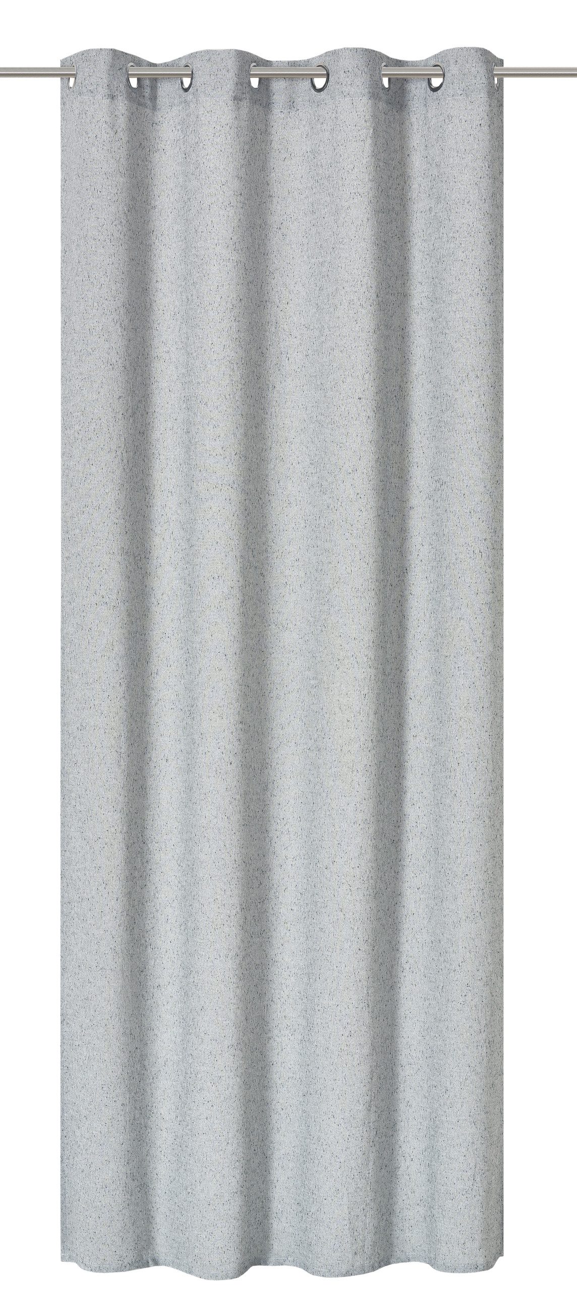 Vorhang Ösenschal Elba grau-milliert 255x140cm