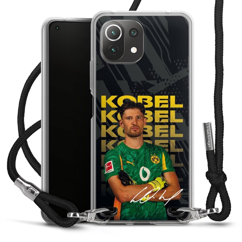 DeinDesign Handyhülle Borussia Dortmund Gregor Kobel BVB Gregor Kobel 25/26, Xiaomi Mi 11 Lite 5G Handykette Hülle mit Band Case zum Umhängen