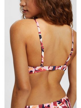 Esprit Bügel-Bikini-Top Bikinitop mit Blumenprint