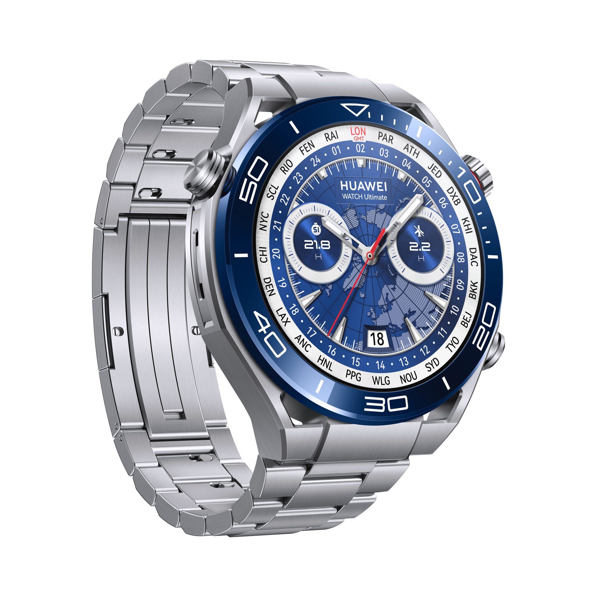 Huawei Watch Smartwatch Proprietär) Silber Silber (3,81 Ultimate | Zoll, cm/1,5