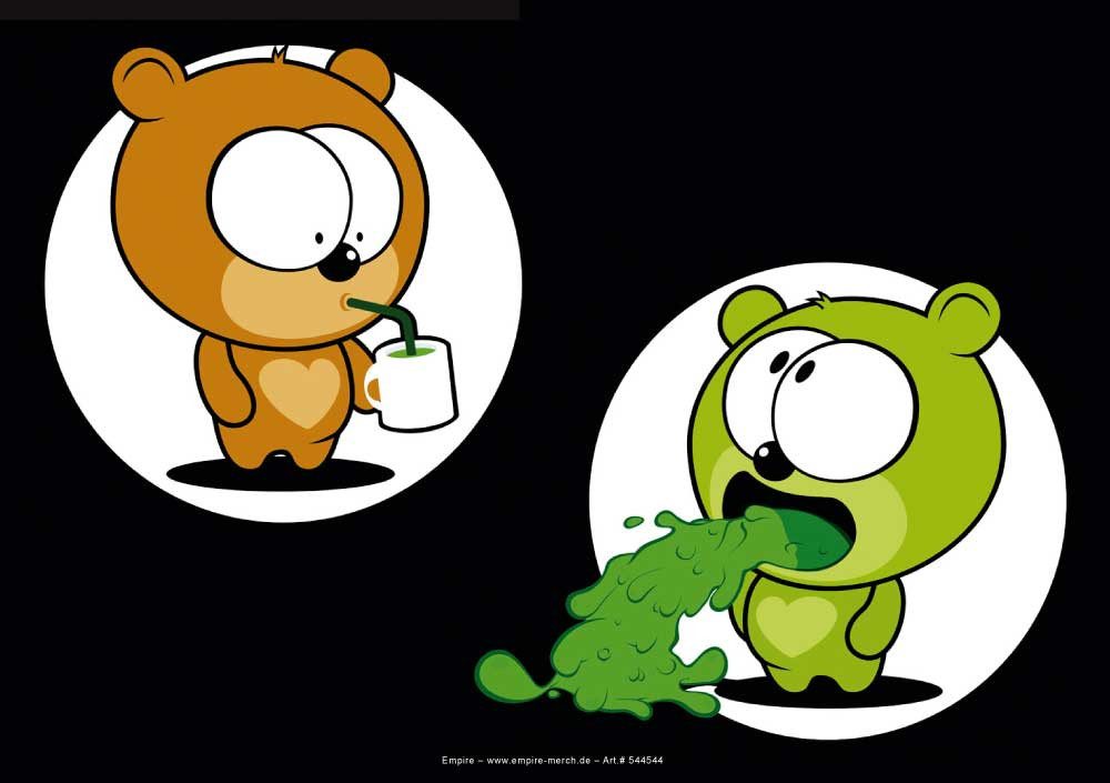 Sticker Fun - Sticker - Kotzbär