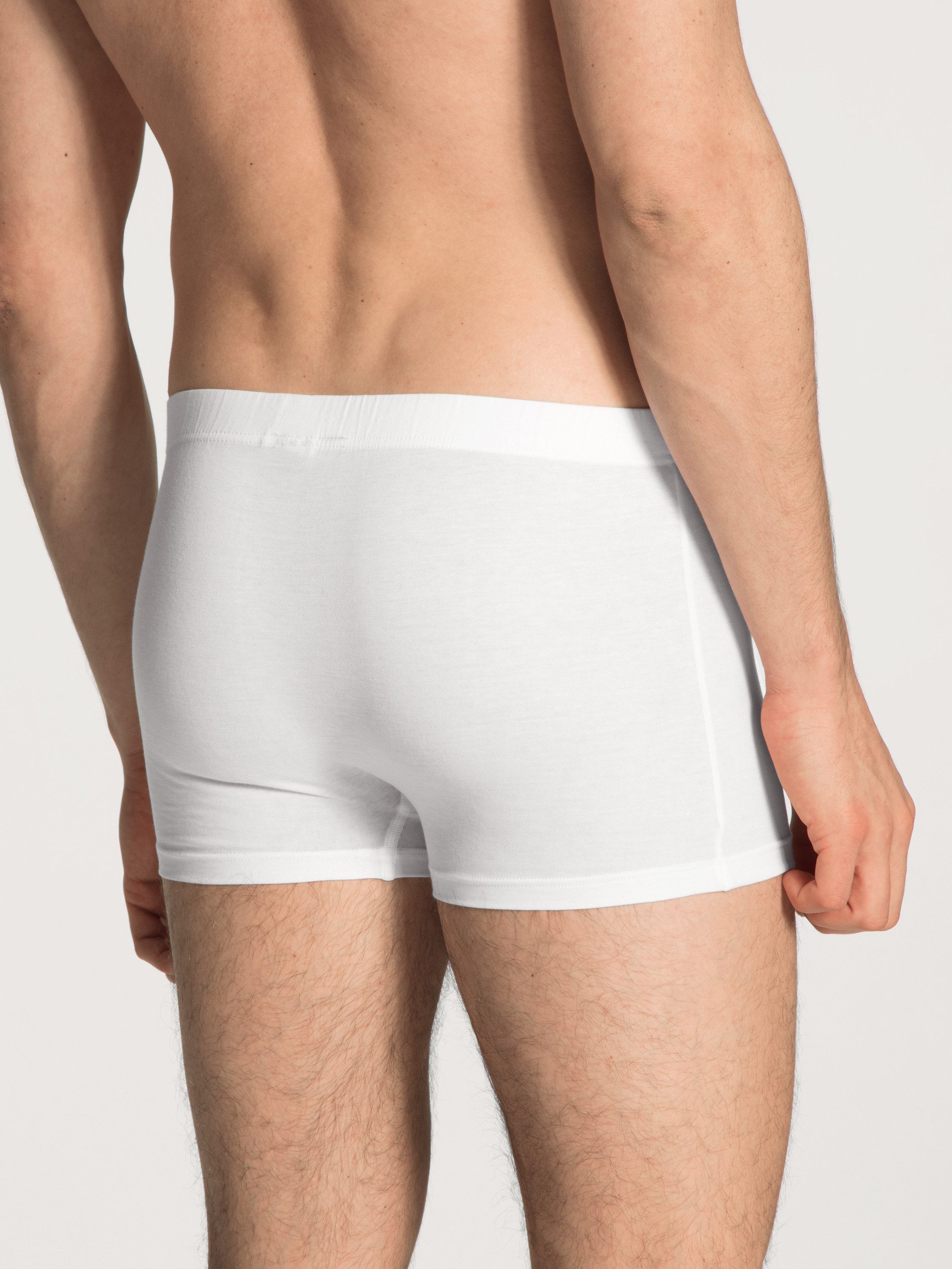 CALIDA Boxer Evolution Herren (1-St) stoffbezogener Gummibund, aus seidig-weicher hochwertiger Baumwolle