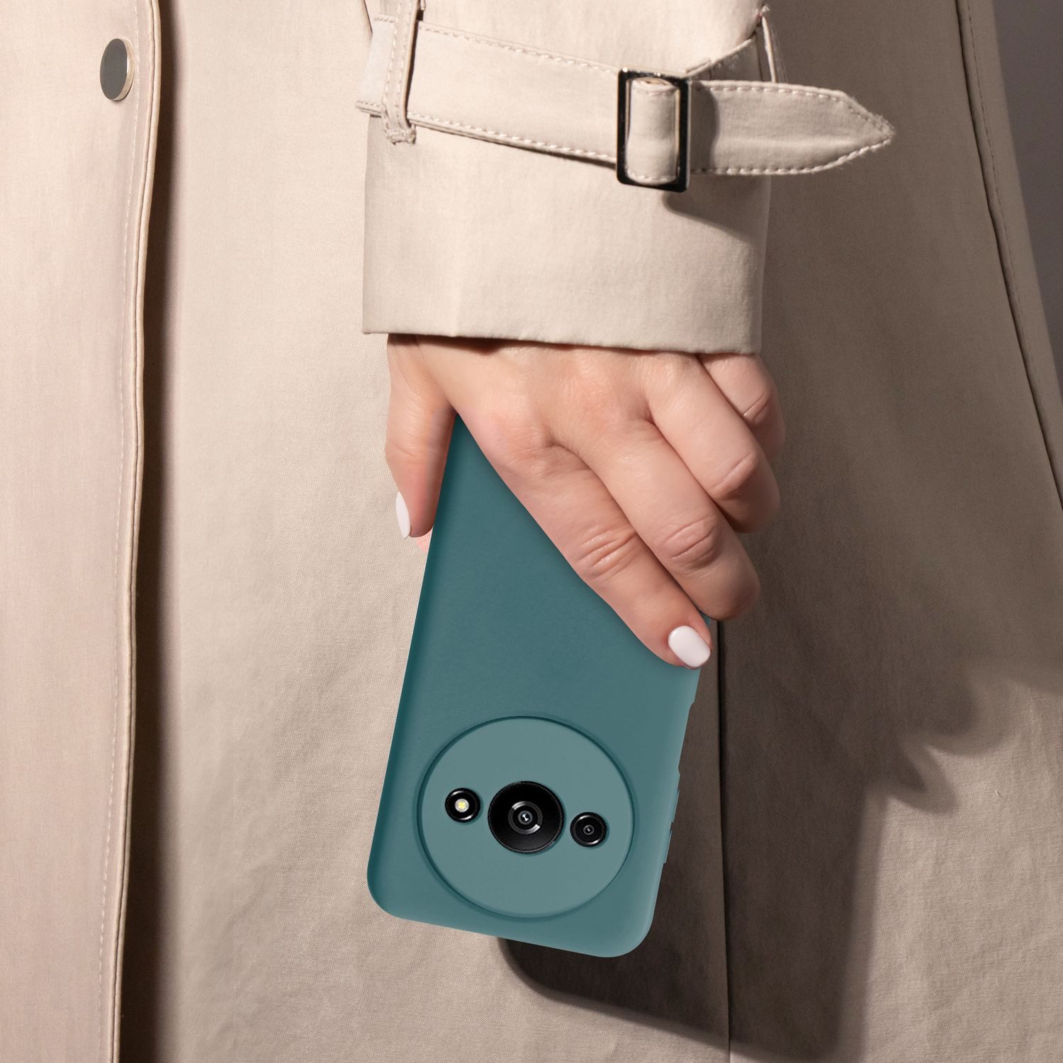 Cadorabo Handyhülle für Xiaomi RedMi A3 / A3X Hülle Xiaomi RedMi A3 / A3X, Flexible Hülle TPU Silikon Schutzhülle Back Cover Case