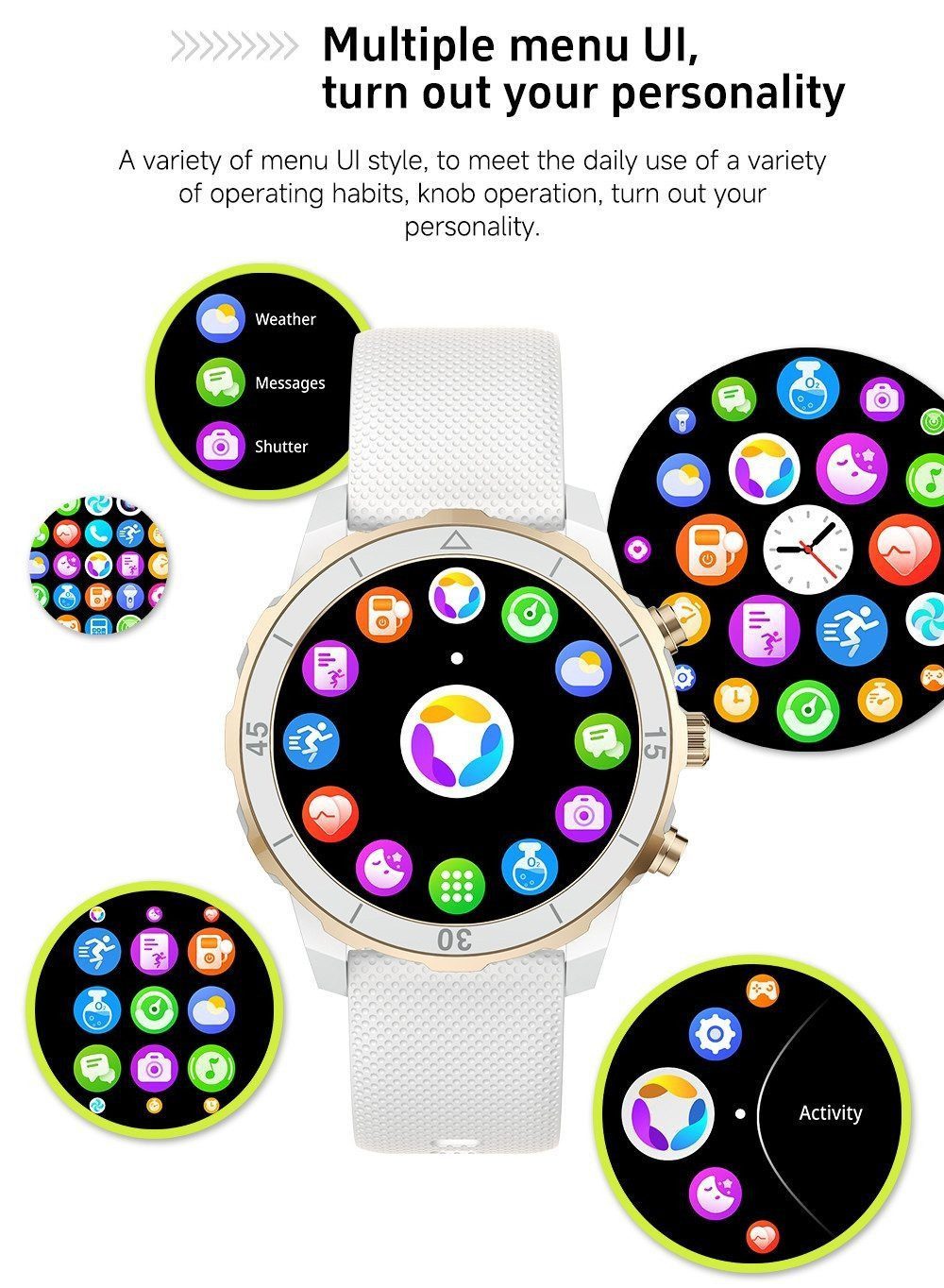 Zevelora Damen's IP68 wasserdicht Telefonfunktion Fitness-Tracker Smartwatch (3,22 cm/1,27 Zoll, Android/iOS), mit austauschbarem weichem Mesharmband, - 280 mAh mit Herzfrequenzsensor, SPO2 Schrittzähler & Beste funktions