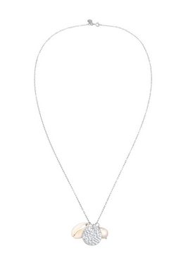 Elli Premium Perlenkette Kauri Muschel Plättchen Süßwasserperle 925 Silber