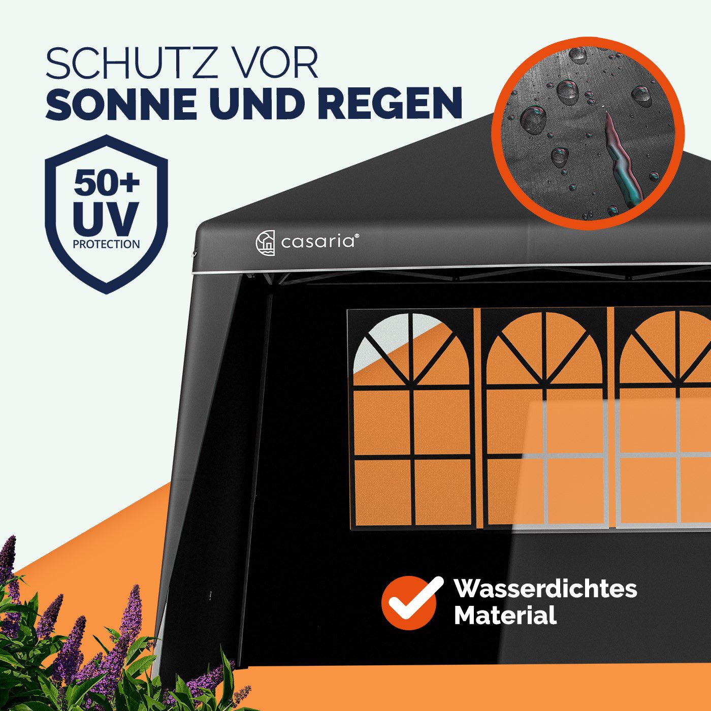 Casaria Pavillon, 2er Set Seitenwände für günstig online kaufen