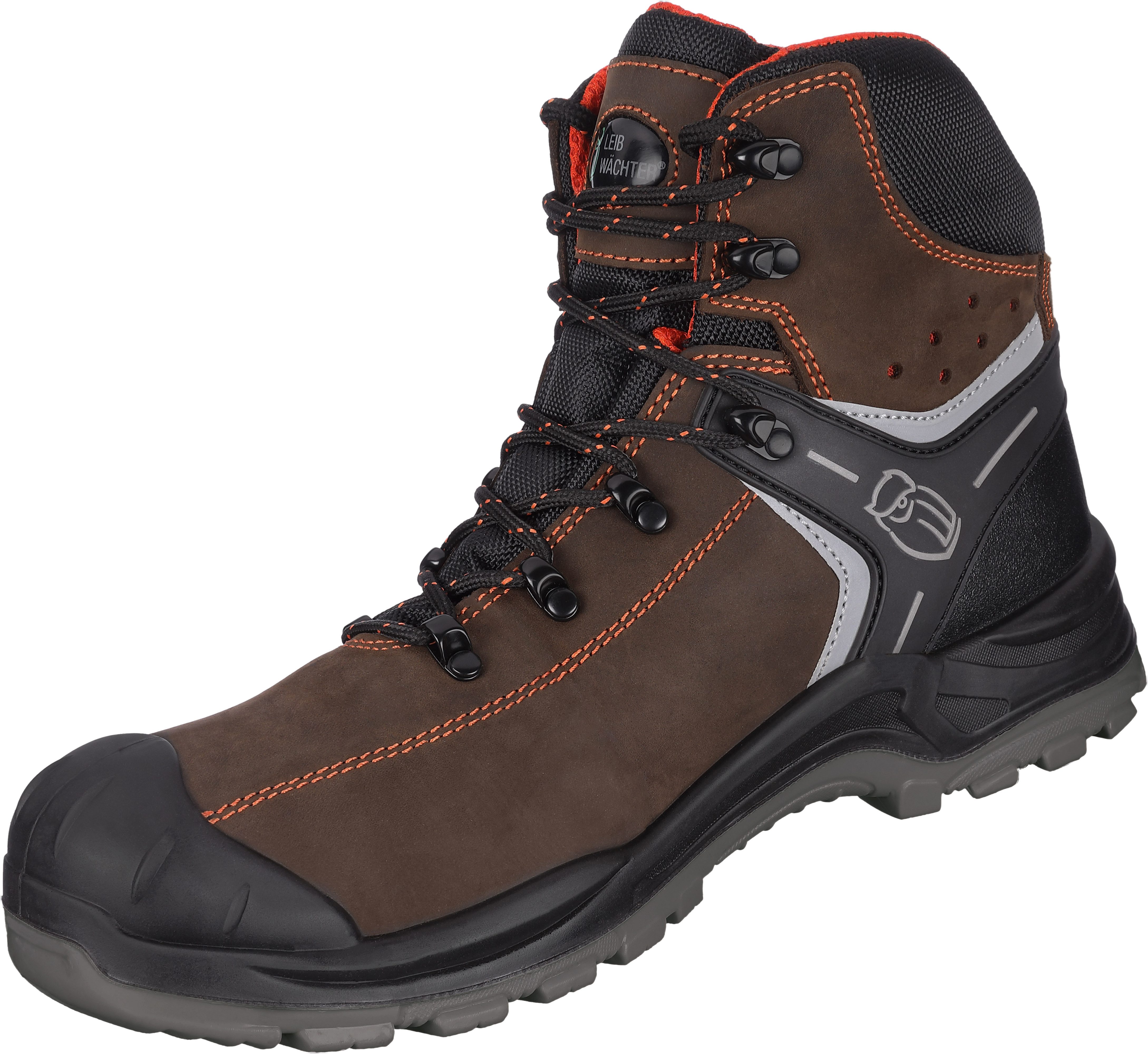 Leibwächter S3 Sicherheitsschuh Parma hoch Arbeitsschuhe Sicherheitsstiefel Fiberglas-Zehenschutzkappe, durchtrittshemmende Sohle