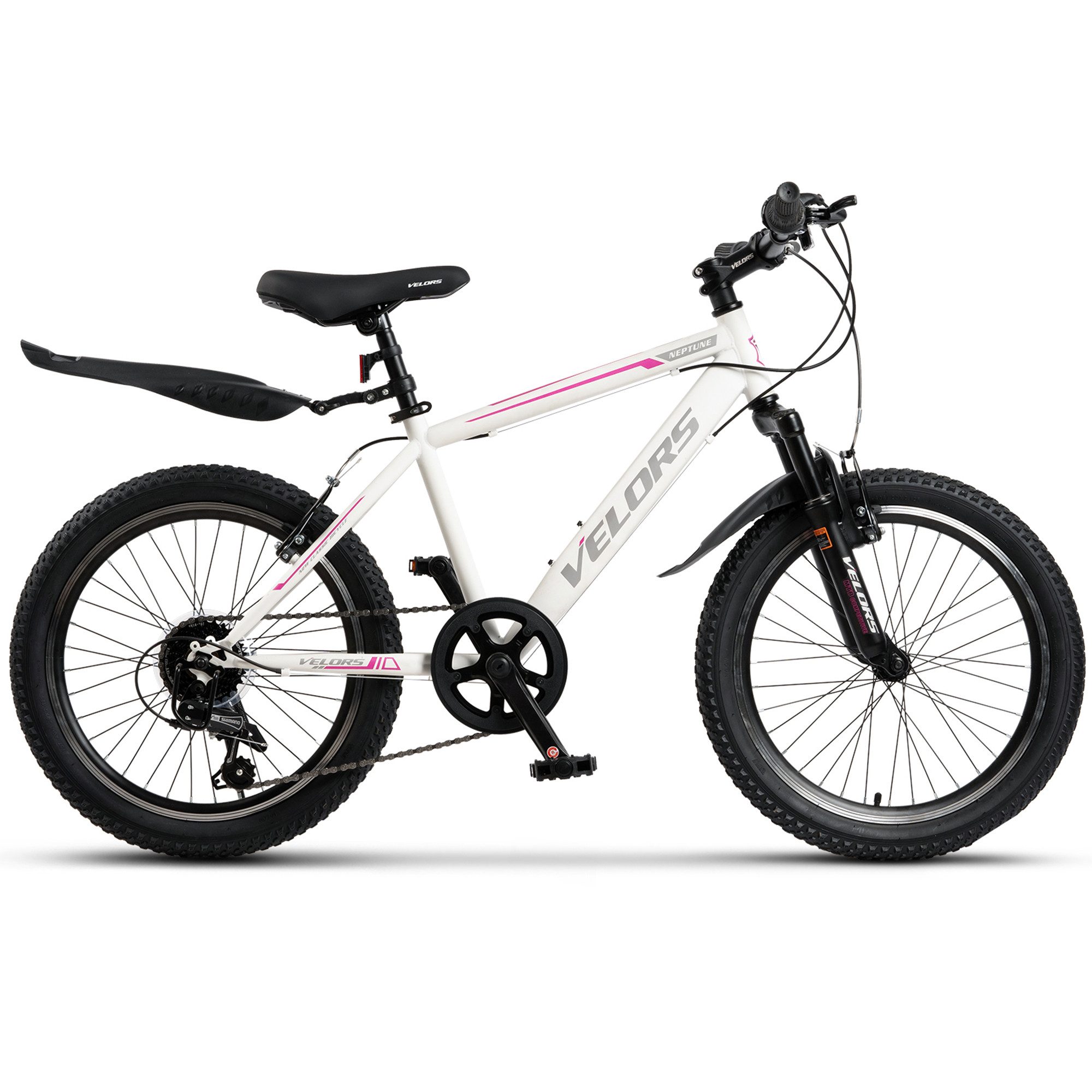 Velors Mountainbike 20, 24 Zoll Fahrrad Kinderfahrrad Mädchen und Jungen, 21 Gang Shimano Tourney Schaltwerk, Kettenschaltung, Hochwertiger Rahmen, Jugendfahrrad MTB Hardtail Fahrrad