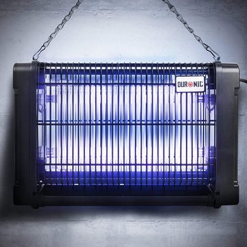 Duronic Ultraschall-Tierabwehr, FK8420 Insektenvernichter, 20 W UV-Lampe, Elektrische Insektenfalle, Mit Auffangschale, Stehende oder hängende Fliegenfalle für Innen, Mückenlampe für chemiefreie Schädlingsbekämpfung