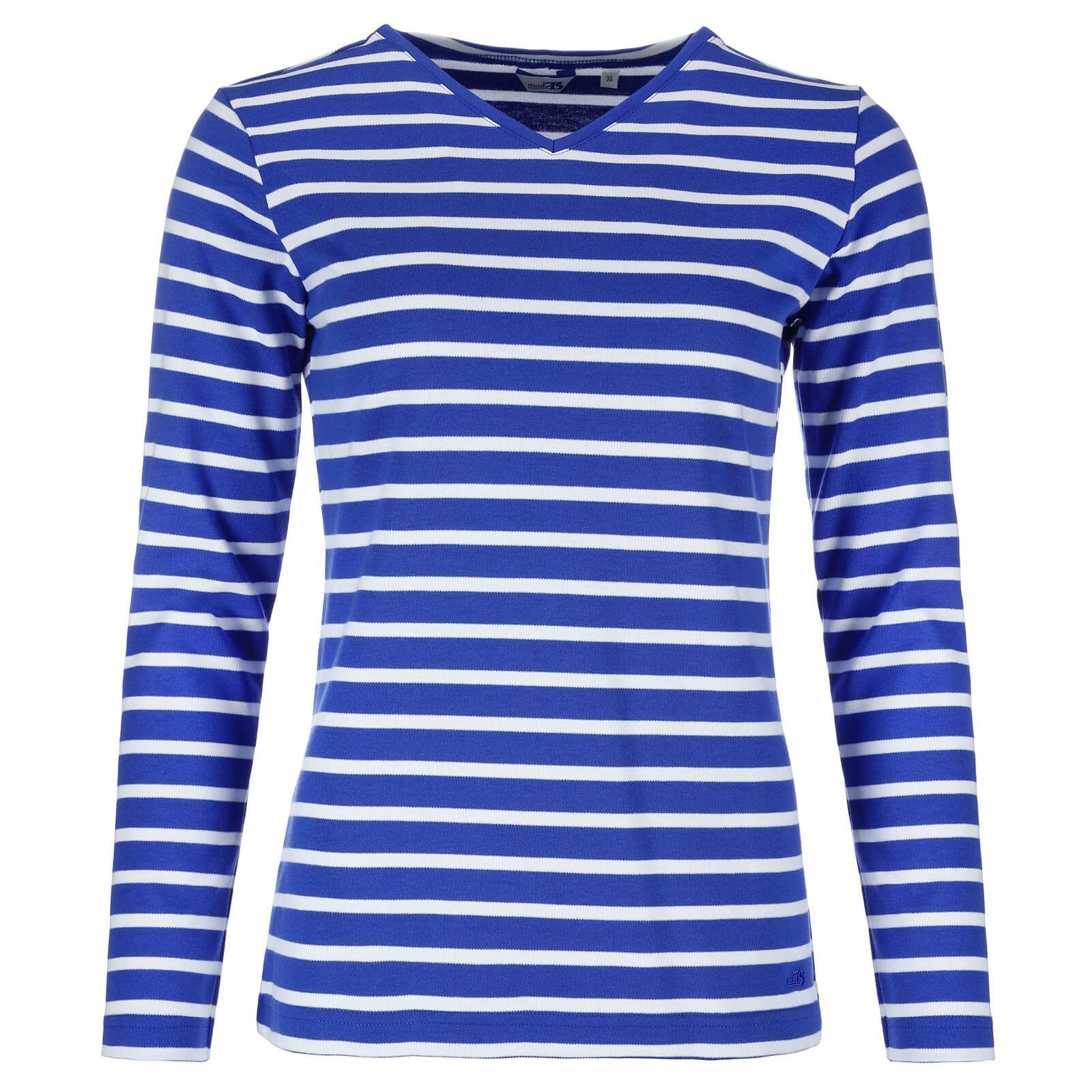 modAS Langarmshirt Damen Shirt mit Streifen günstig online kaufen