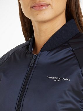 Tommy Hilfiger Kurzmantel ESS MINI CORP REGULAR COAT mit Logoschriftzug