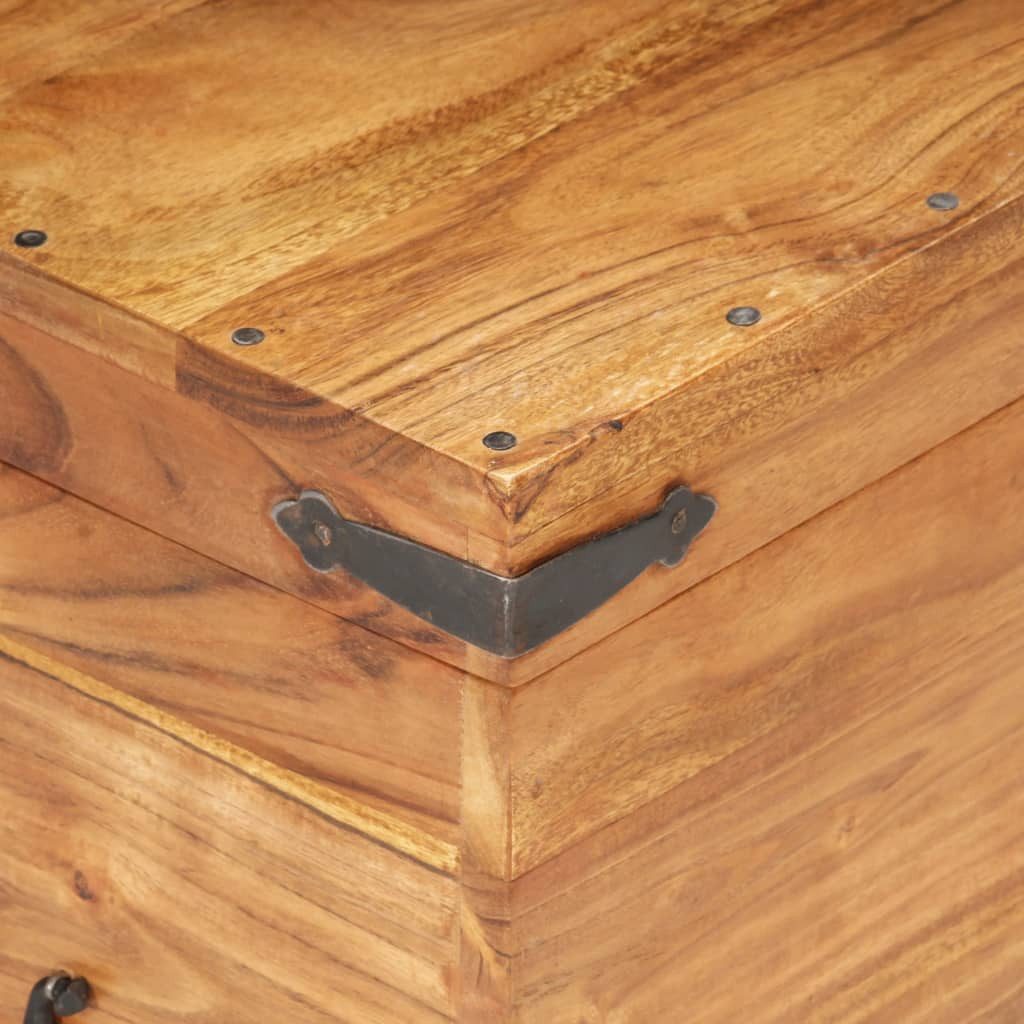 vidaXL Truhe Design-3 Aufbewahrungstruhe Holztruhe Schatzkiste Holzkiste90x40x40 cm