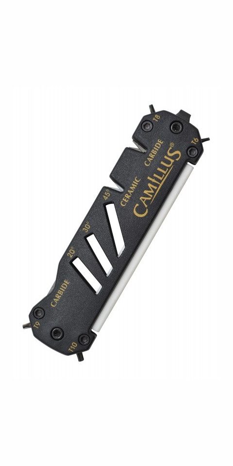 Camillus Schleifstein Camillus Multifunktionsschärfer Glide, Hartmetall Keramikklingen, Schw, Multifunktion. Mit Torx, Schleifen, Schraubendreher