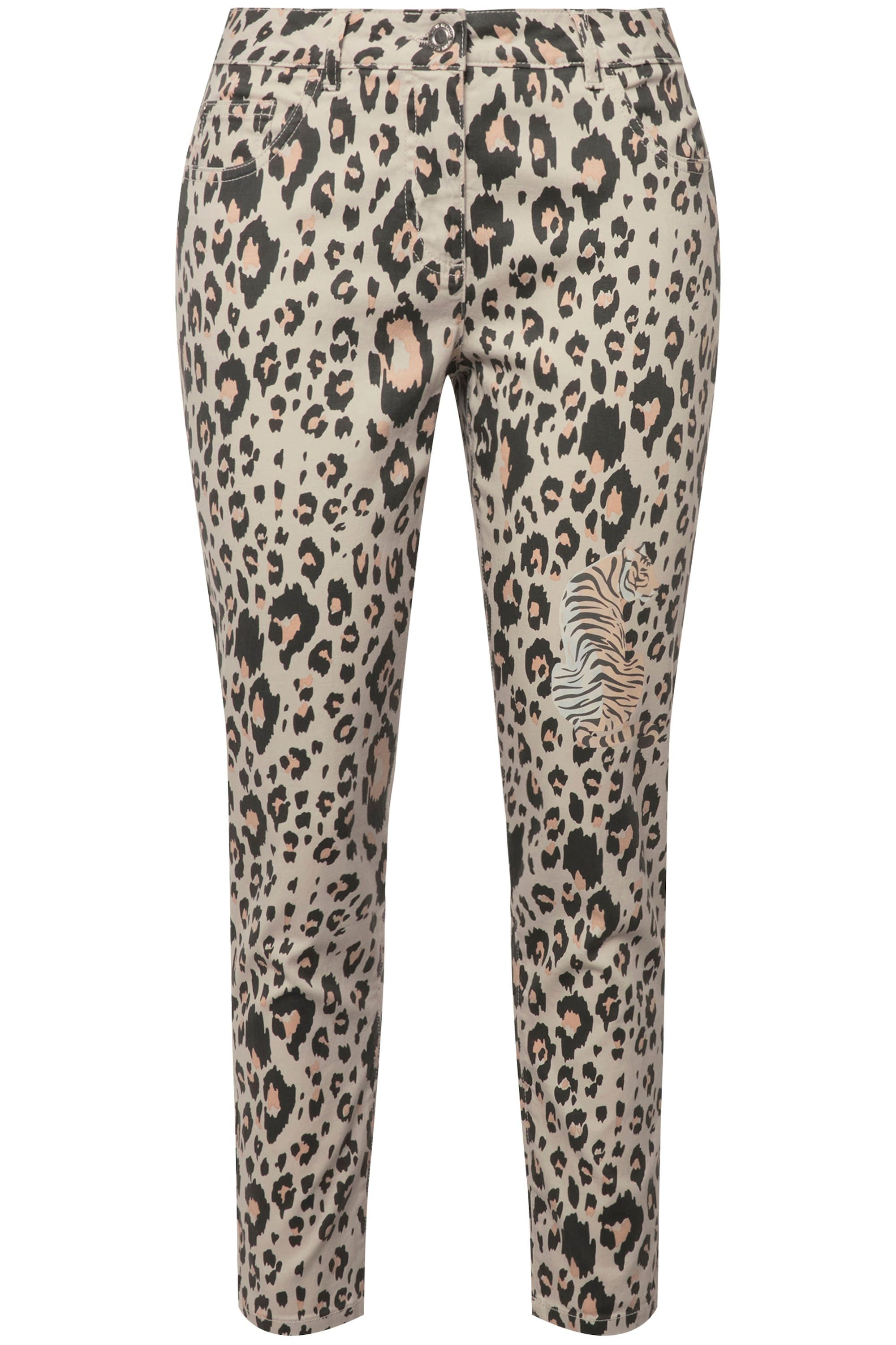 MIAMODA 7/8-Hose Hose Slim Fit Leo mit Tigerdruck 4-Pocket günstig online kaufen