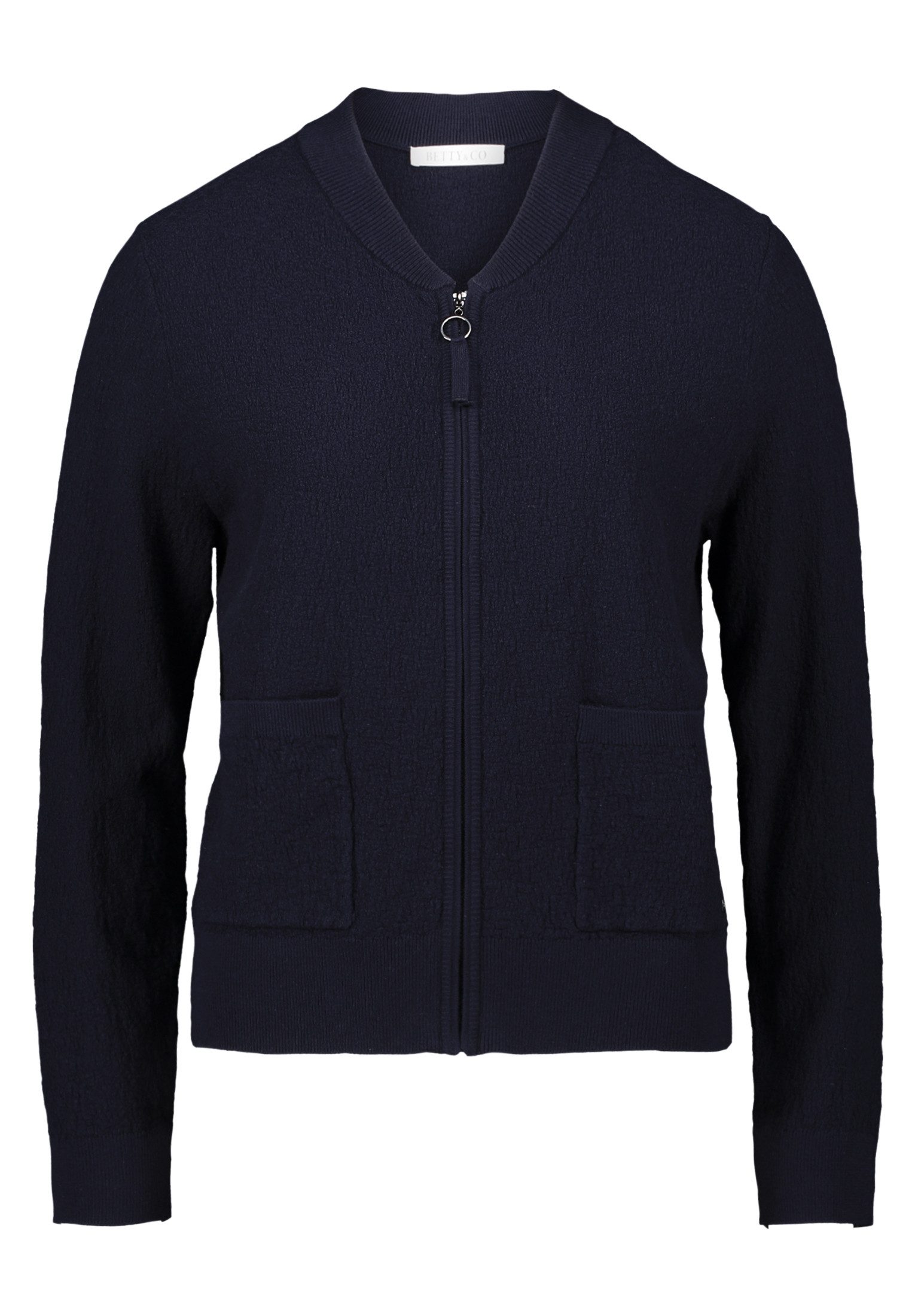 Betty&Co Strickjacke Damen Strick-Cardigan mit Reißverschluss (1-tlg) günstig online kaufen