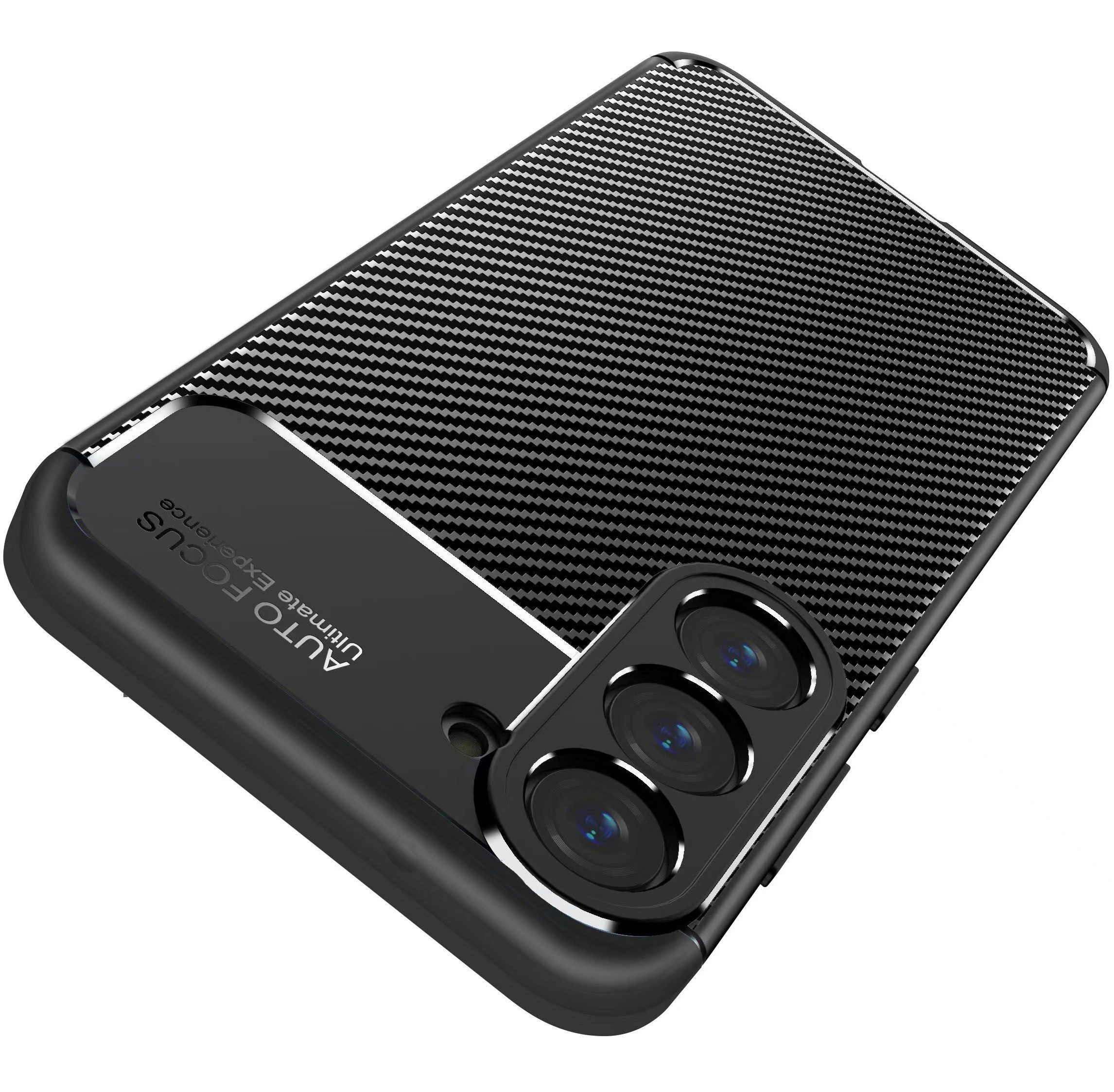 AVANA Handyhülle für Samsung Galaxy S25 / Plus / Ultra Hülle Silikon Schutzhülle, Slim Case, Cover, Bumper, Carbon Optik