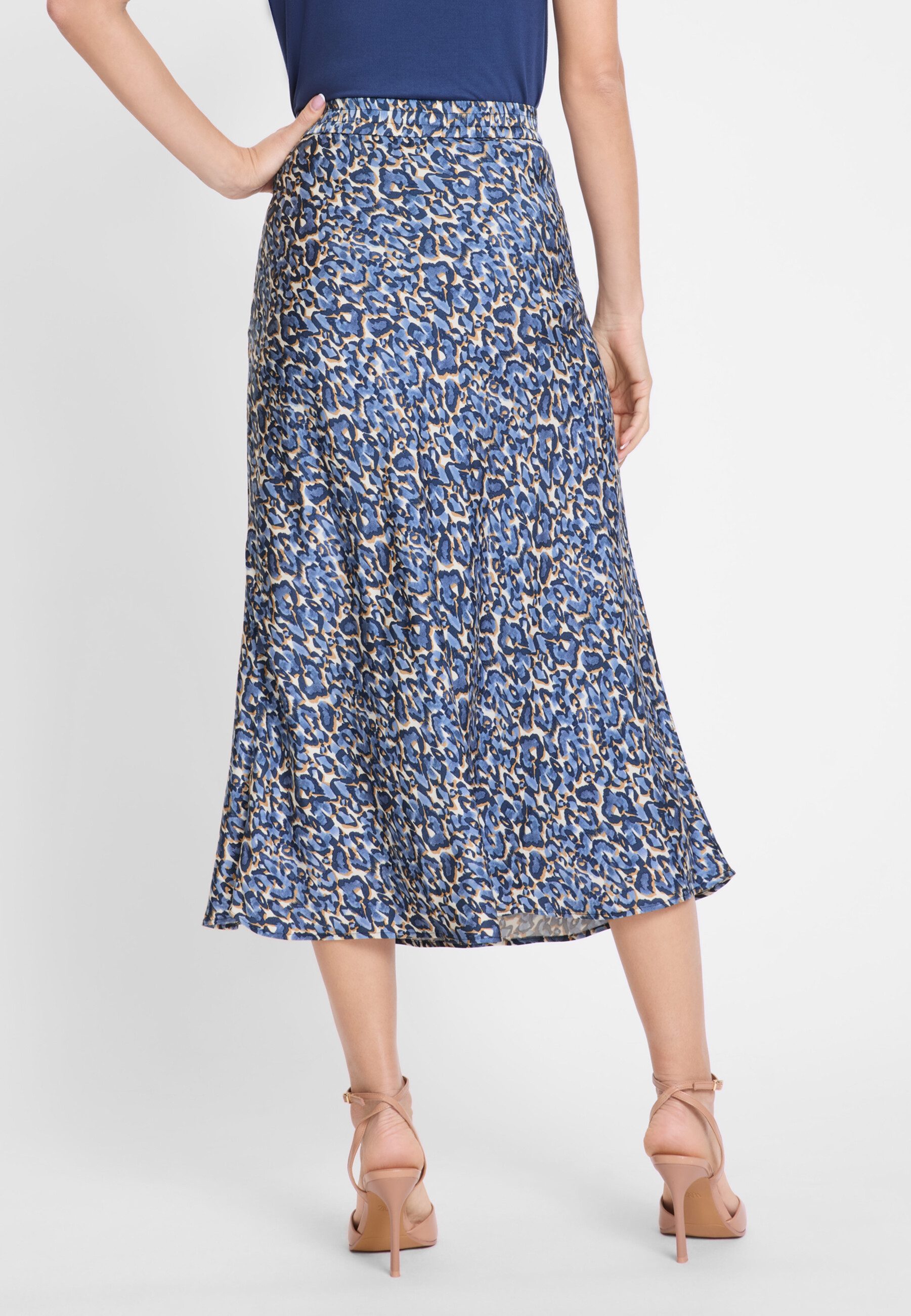 Olsen A-Linien-Rock mit Animal-Print