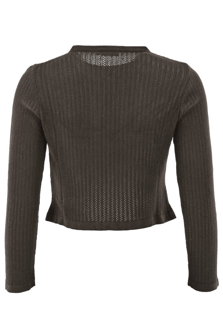 Orbis Textil GmbH & Co. KG Trachtenjacke Trachten Strickjacke - GERLINDA - dunkelgrün – Bild 4 von 4