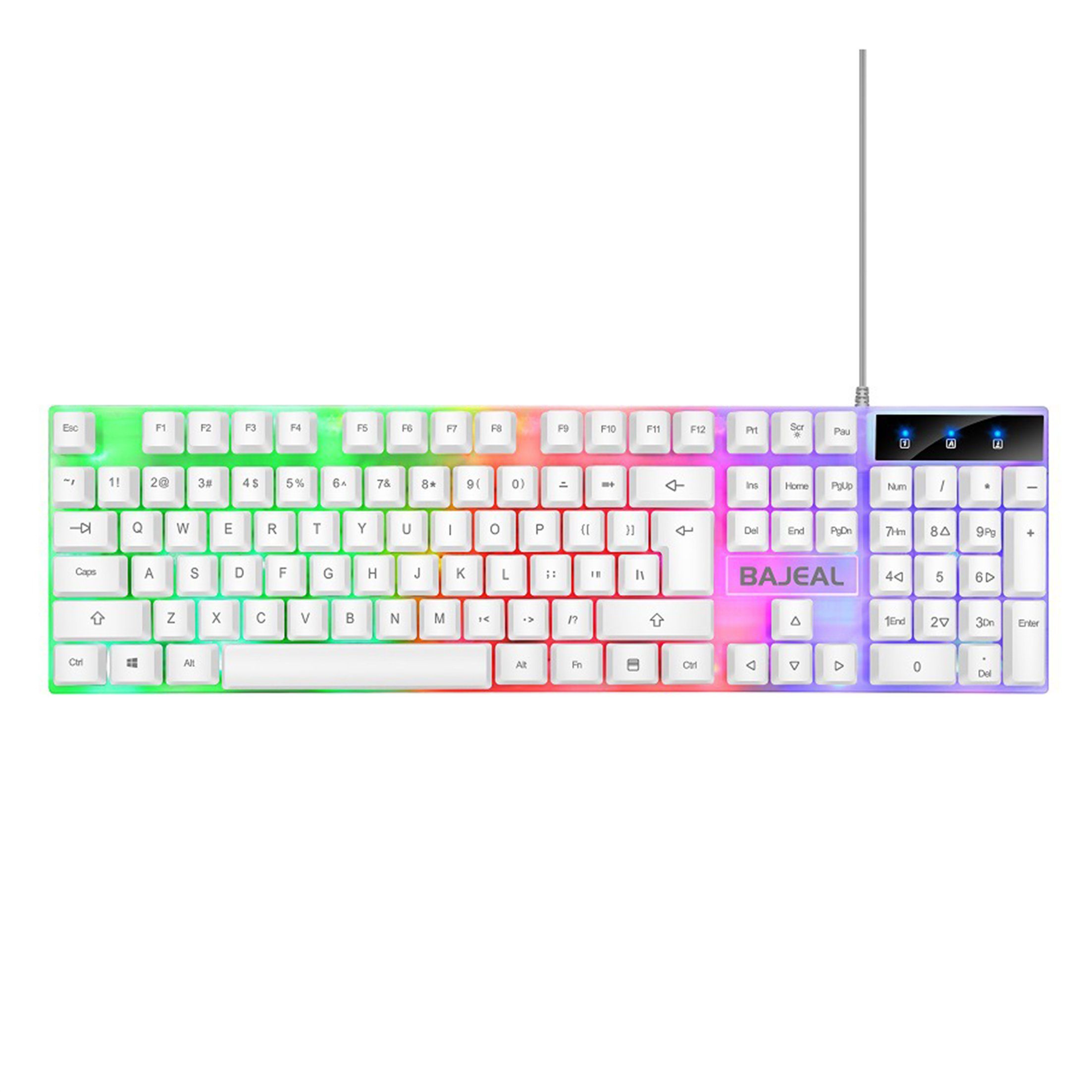 Diida Kabelgebundene Tastatur,Beleuchtete Tastatur,PC-Tastatur,104 Tasten Gaming-Tastatur