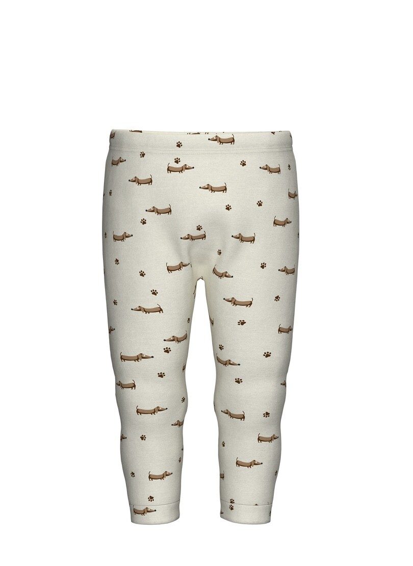 Trigema Leggings TRIGEMA Baby Leggings mit Dackel Print (1-tlg)