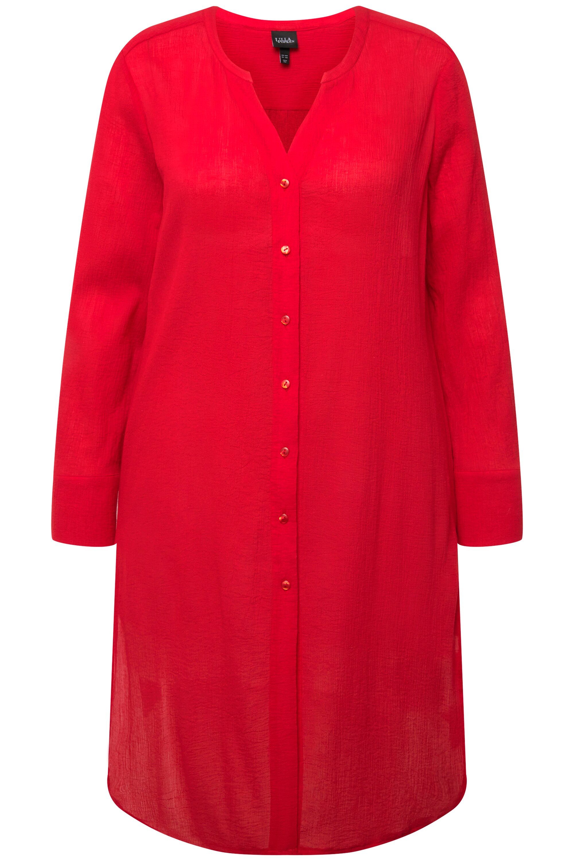 Ulla Popken Longbluse Longbluse Struktur A-Linie günstig online kaufen