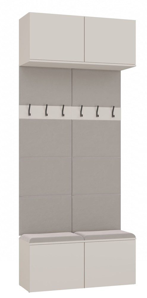 Raumhirsch Furniture Schuhschrank Garderoben-Set (Schuhschrank und 6 Kleiderhaken)