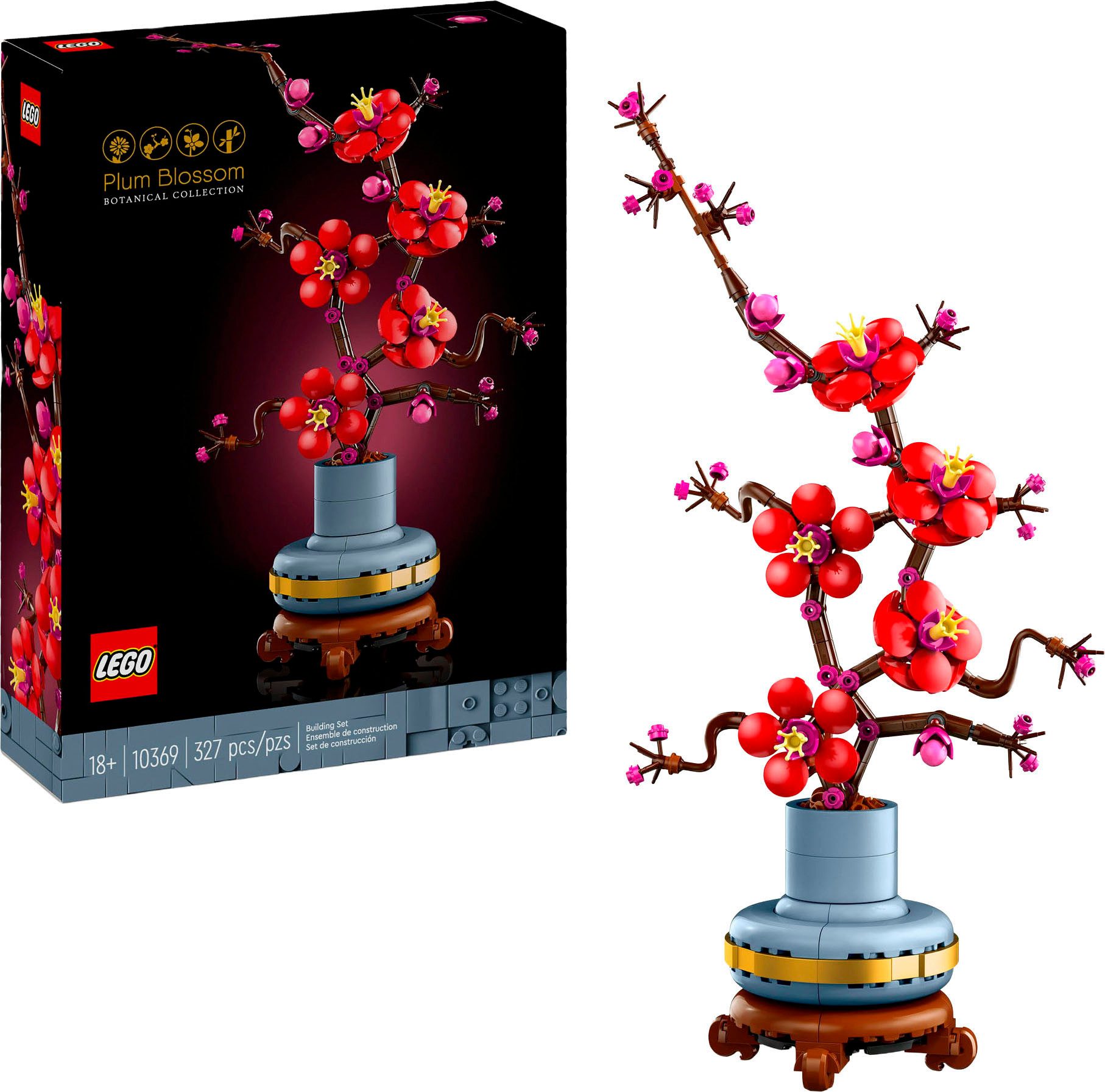 LEGO® Pflaumenblüte (10369), LEGO Botanicals Konstruktionsspielsteine, (327 St), Made in Europe