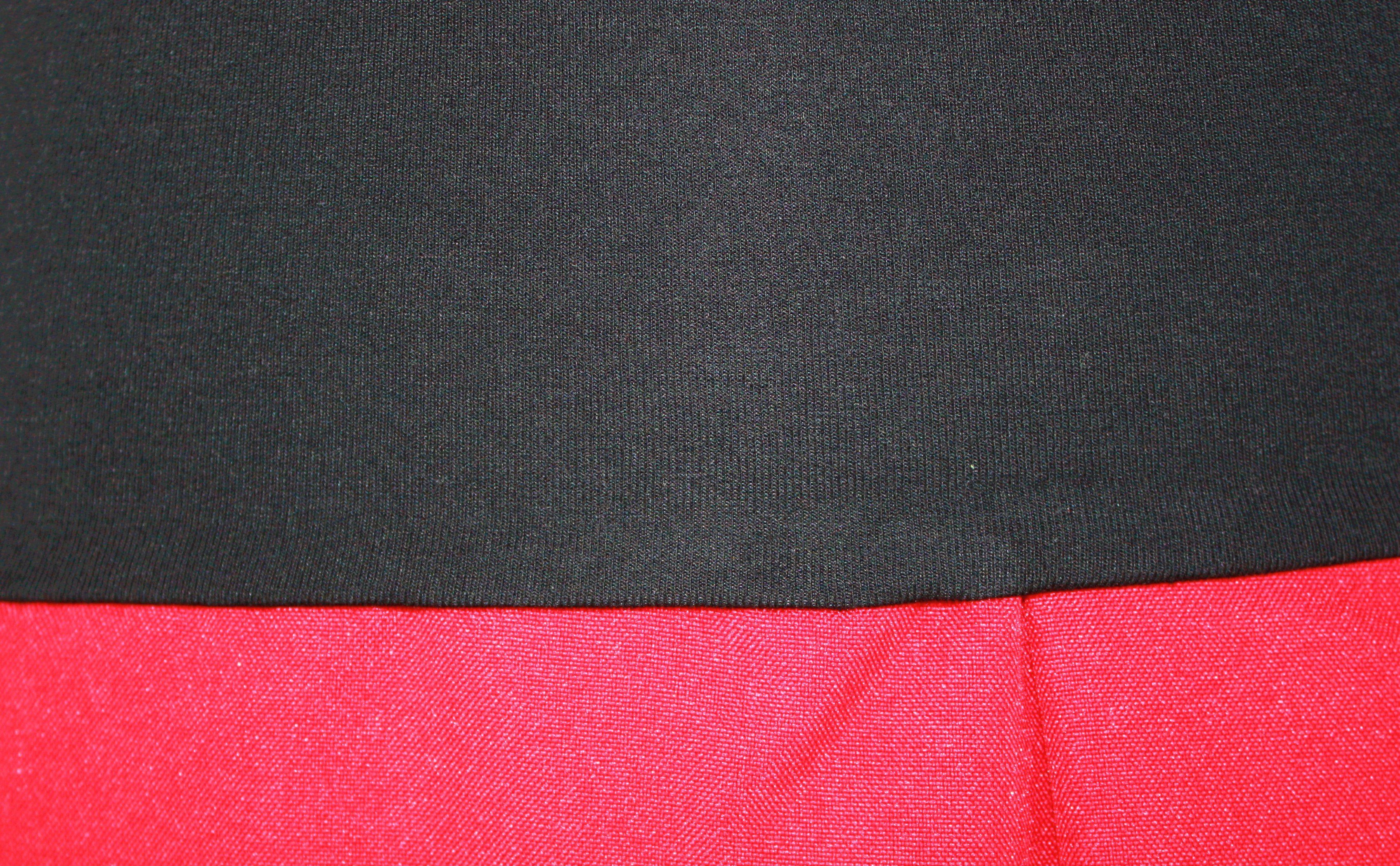 dunkle Ballonrock Umstandsrock Rot 64cm Farbwahl elastischer design Bund
