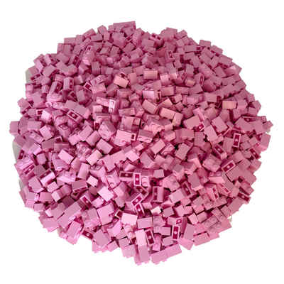 LEGO® Spielbausteine LEGO® 1x2 Steine Hochsteine Rosa - 3004 NEU! Menge 1000x, (Creativ-Set, 1000 St), Made in Europe