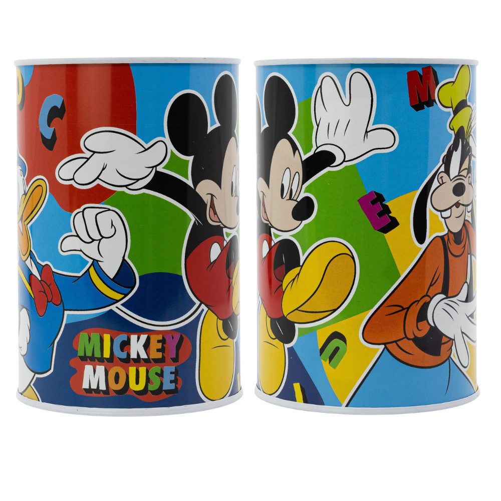 Disney Spardose Disney Mickey Maus Goofy Donald XL Spardose aus Weißblech 1000 ml