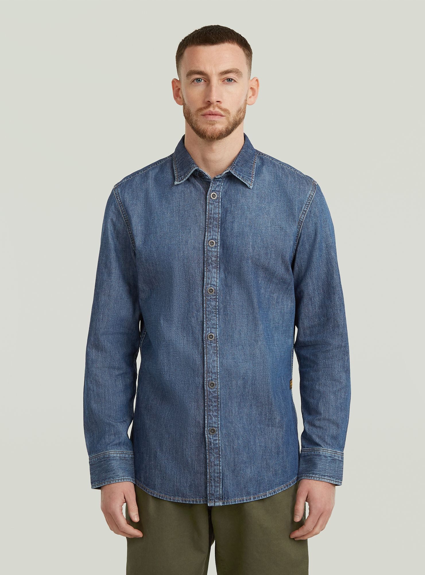 Langarmshirt Clean Slim Hemd