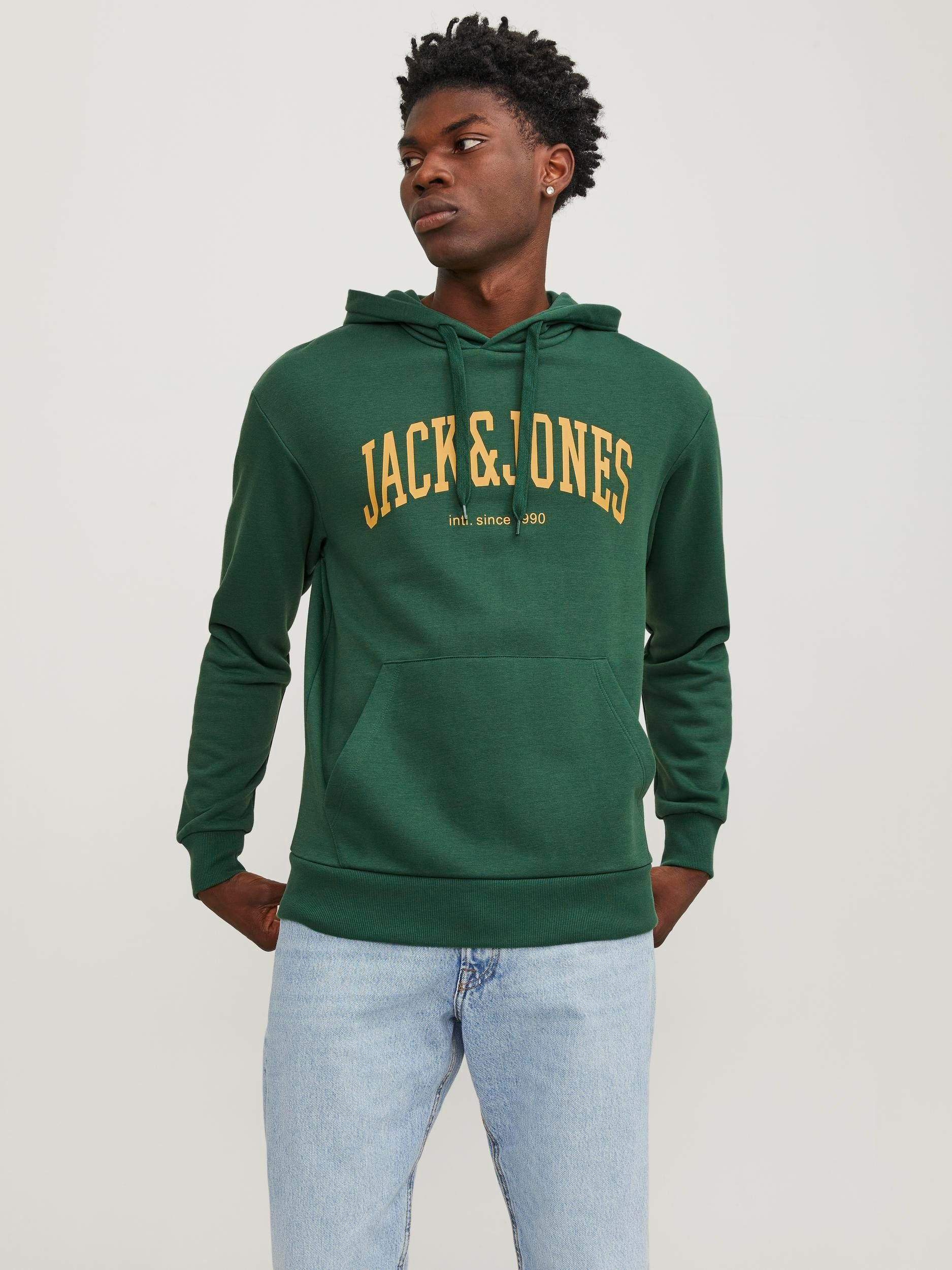 Kapuzensweatshirt SWEAT Jones Jack HOOD & JJEJOSH green dark NOOS