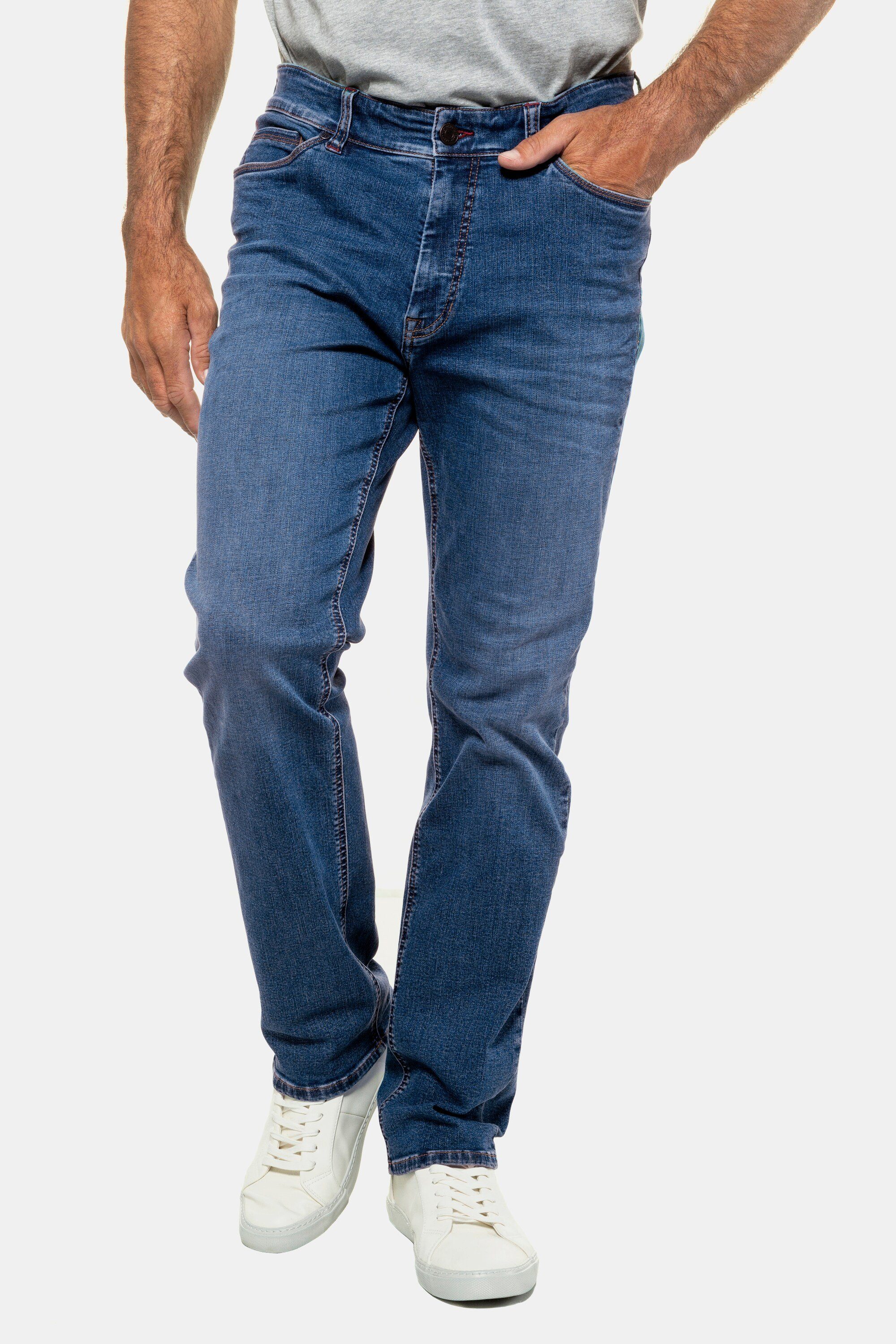 blue JP1880 FLEXNAMIC® bis Straight denim Gr. 70/35 Denim Fit 5-Pocket-Jeans Jeans