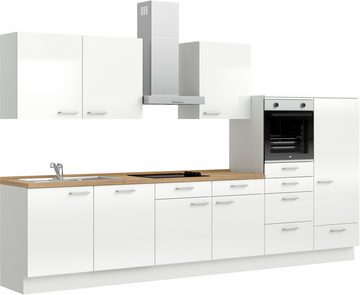 nobilia® Küchenzeile "Flash basic", vormontiert, Ausrichtung wählbar, Breite 360 cm, ohne E-Geräte