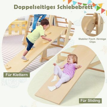 KOMFOTTEU Klettergerüst 6 in 1, Kletterdreieck für Kinder ab 3 Jahren