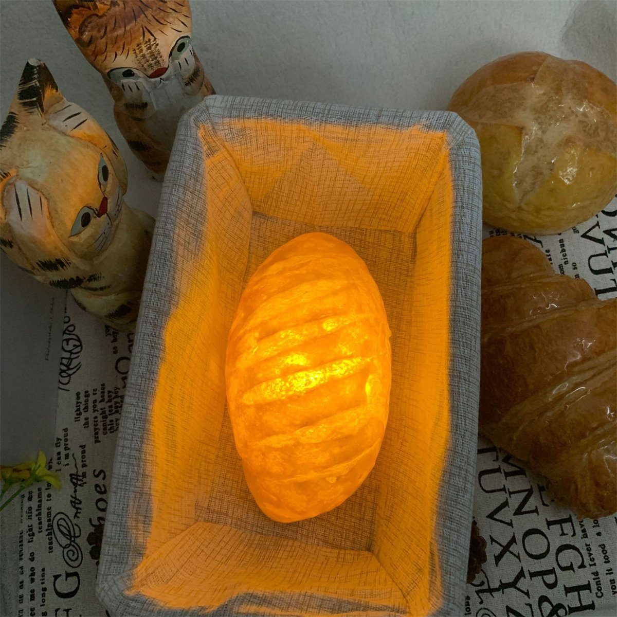 Nachttischlampe Brotförmiges kleines und Brot LED-Nachtlicht selected carefully Nachtlicht Lampe, dekorative