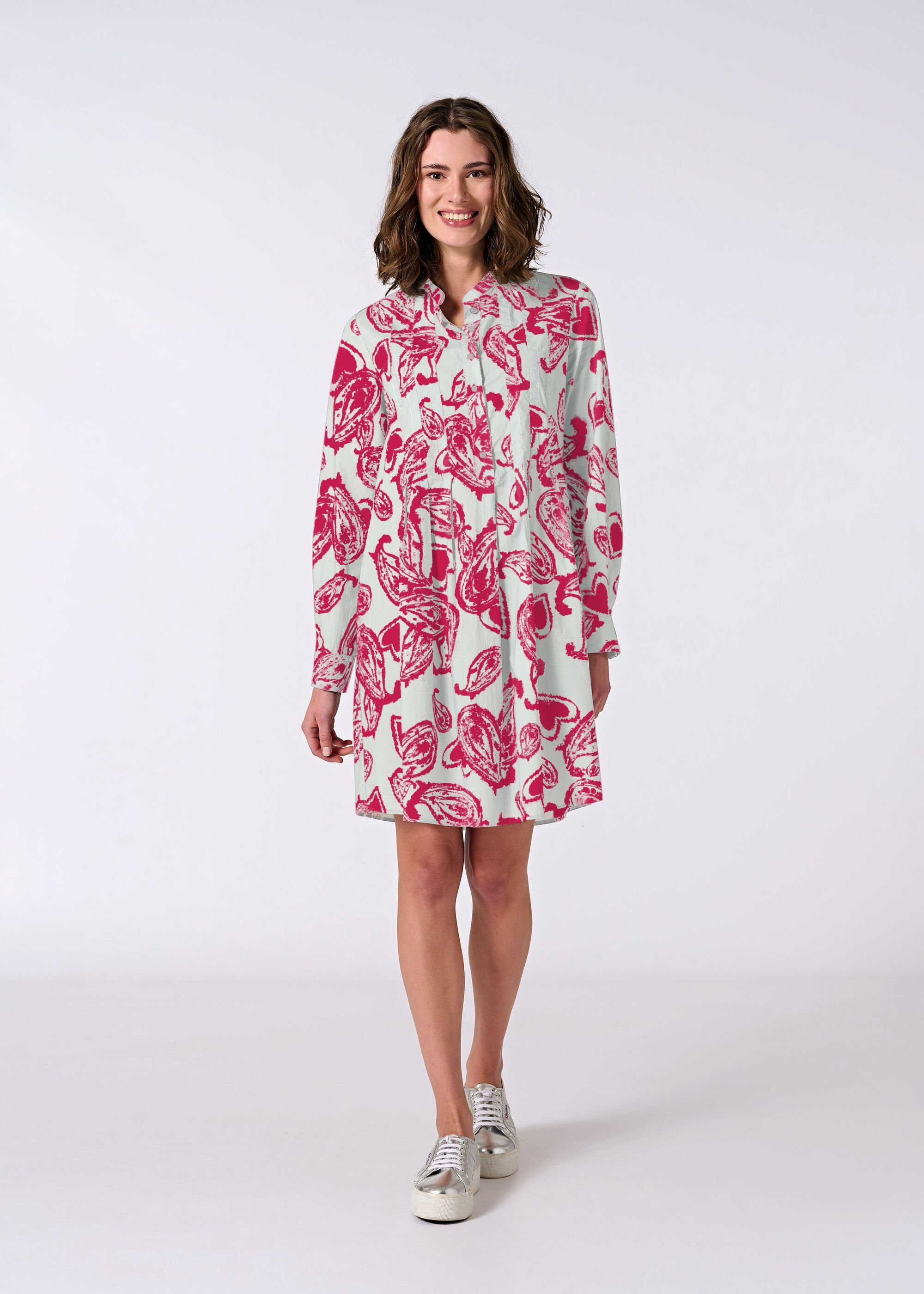 eve in paradise Blusenkleid Ilona Paisley Pink Paisley-Muster mit