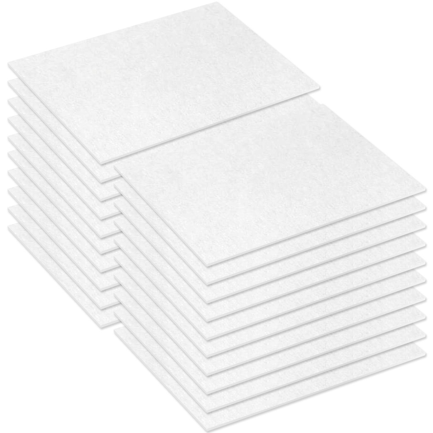 McFilter Motorschutzfilter 20x Universal Motorfilter Luftfilter Abluftfilter, Zubehör für alle handelsüblichen Staubsauger, zuschneidbar