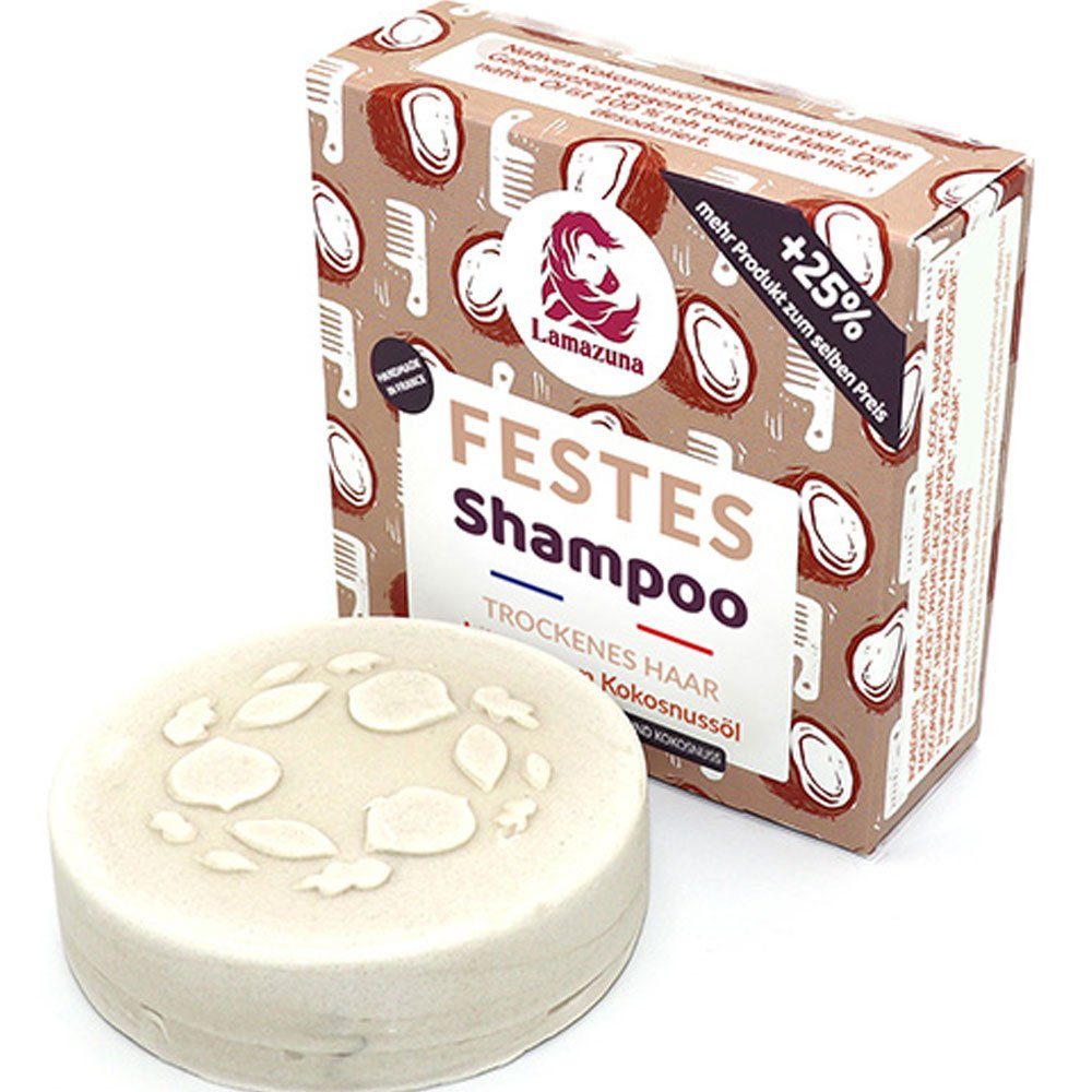 Hohe Qualität und maximale Ersparnis Lamazuna Festes Haarshampoo Shampoo 70 Kokos g Öle, Öl Festes Ätherische Ohne