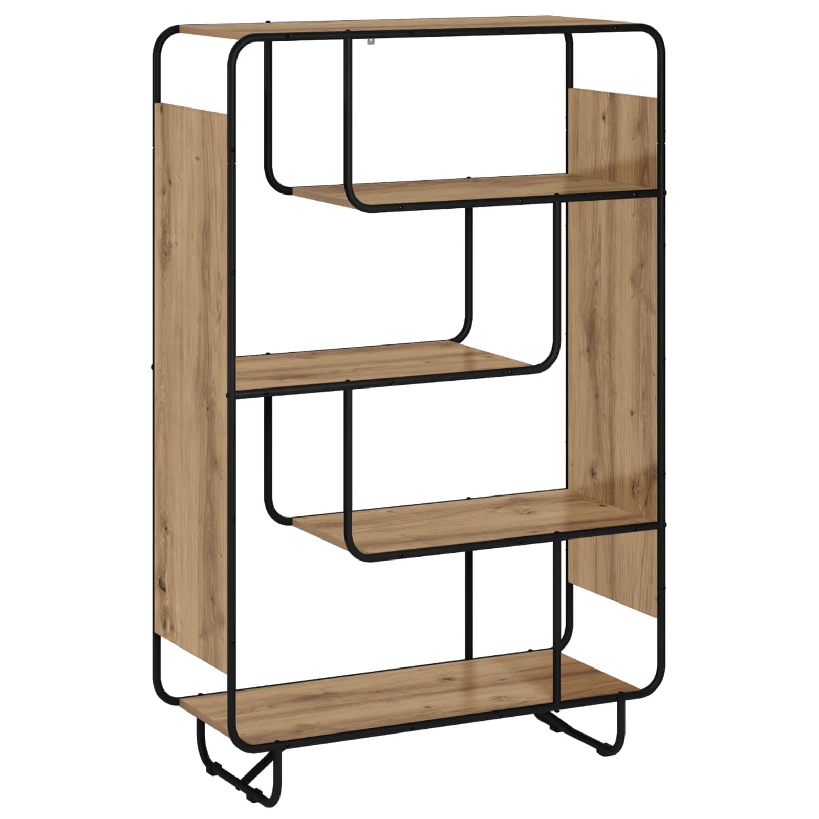 vidaXL Highboard Highboard Artisan-Eiche 93.5 x 37.5 x 144 cm Holzwerkstoff (1 St)