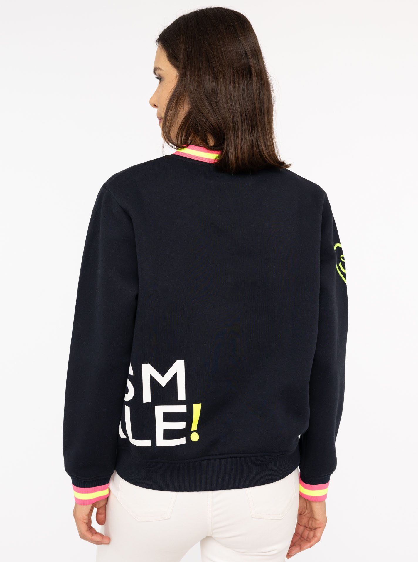 Zwillingsherz Sweatshirt "Alissa" mit SMILE PRINT, günstig online kaufen