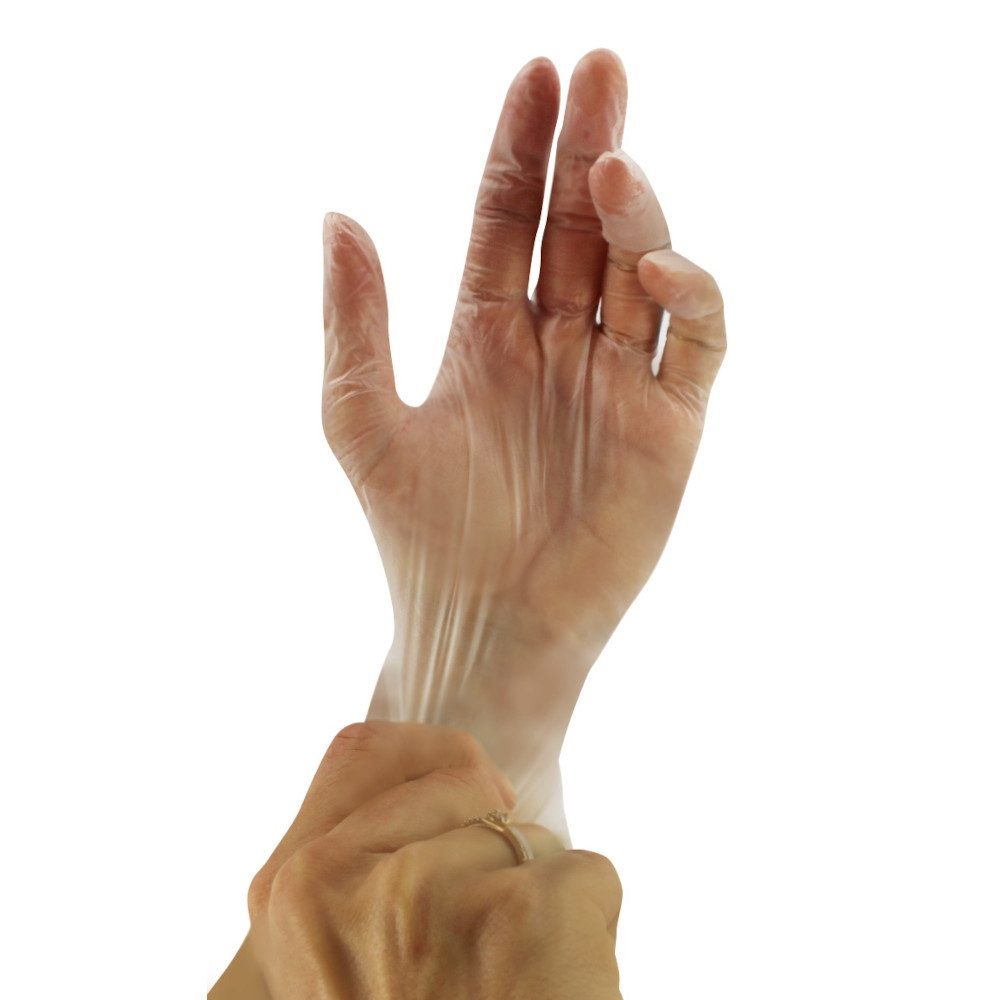 Medi-Inn Einweghandschuhe Vinyl Comfort Einmalhandschuhe puderfrei transparent AQL: 1.5