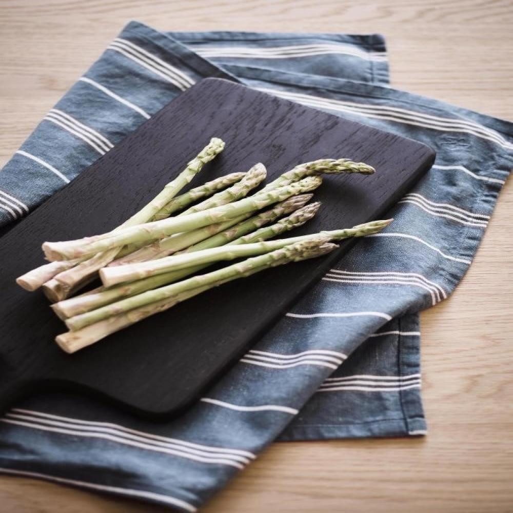 Marc O'Polo Home Geschirrtuch Jona in Smoke Blue, (1x Geschirrtuch 50 x 70 cm), 50 % organische Baumwolle, 50 % Leinen