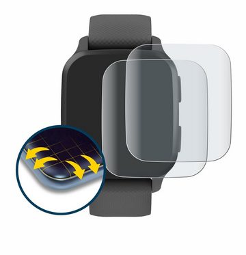 BROTECT Full-Screen Schutzfolie für Garmin Venu Sq 2, Displayschutzfolie, 2 Stück, 3D Curved matt entspiegelt Full-Screen Anti-Reflex