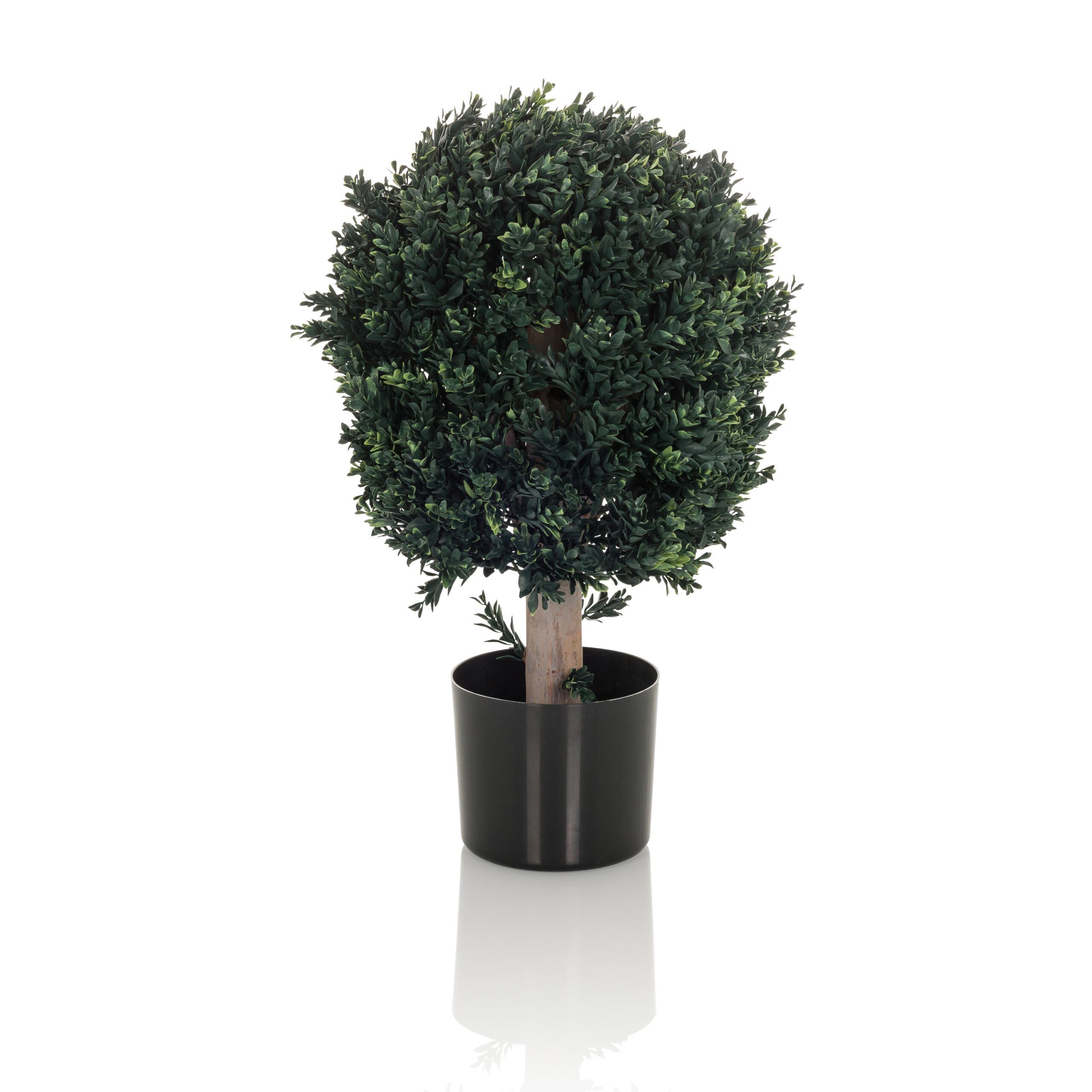 Kunstpflanze BUXUS Künstliche Pflanze Höhe 65.0 cm Buchsbaum Buchsbaum, hjh OFFICE, Höhe 65.0 cm, Künstliche Pflanze Buchsbaum mit UV-Schutz, Buchs im Kunststoff-Topf